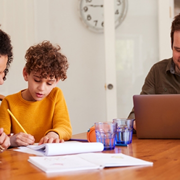 family working together